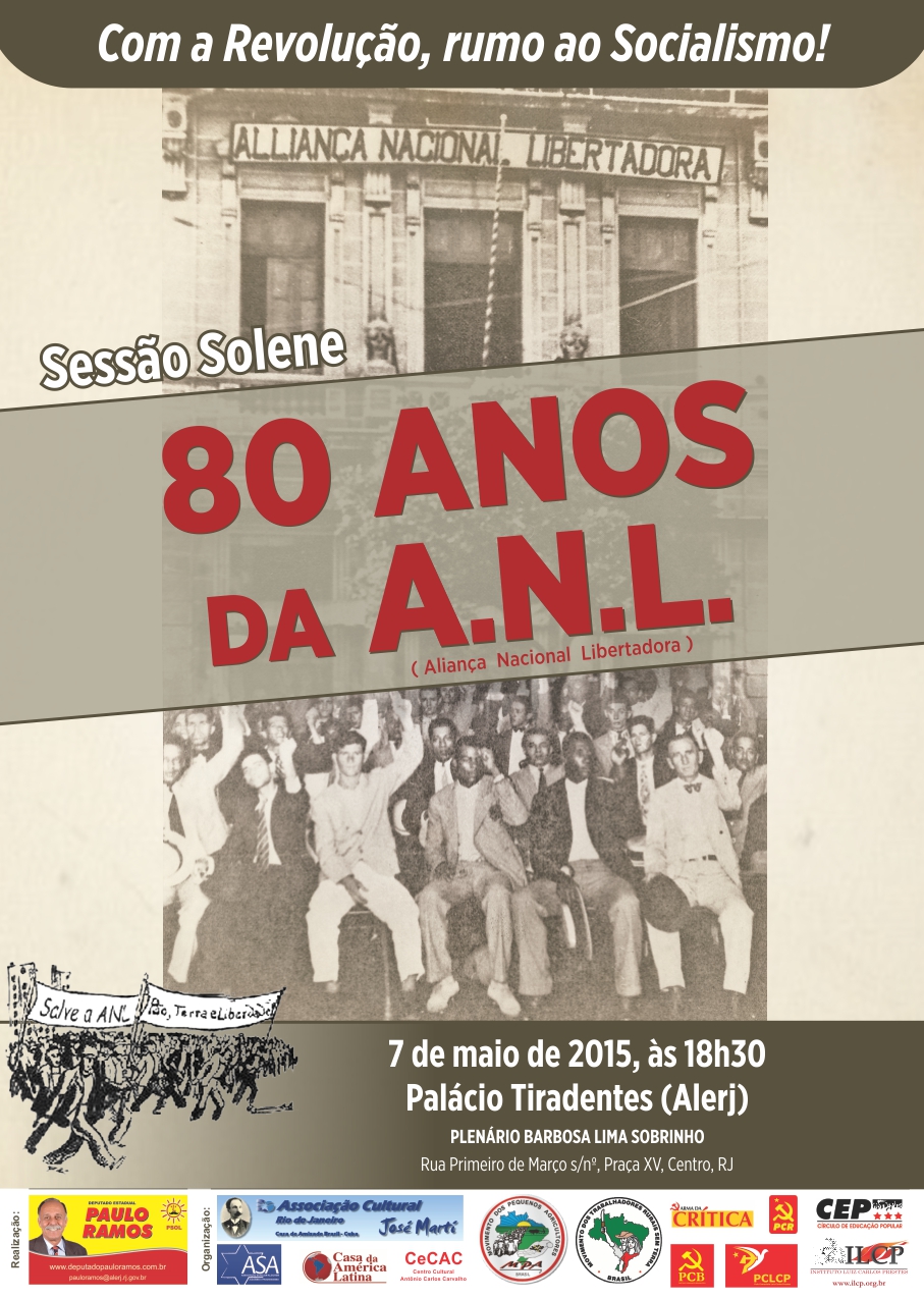 Sessão Solene: 80 anos da Aliança Nacional Libertadora (ANL)