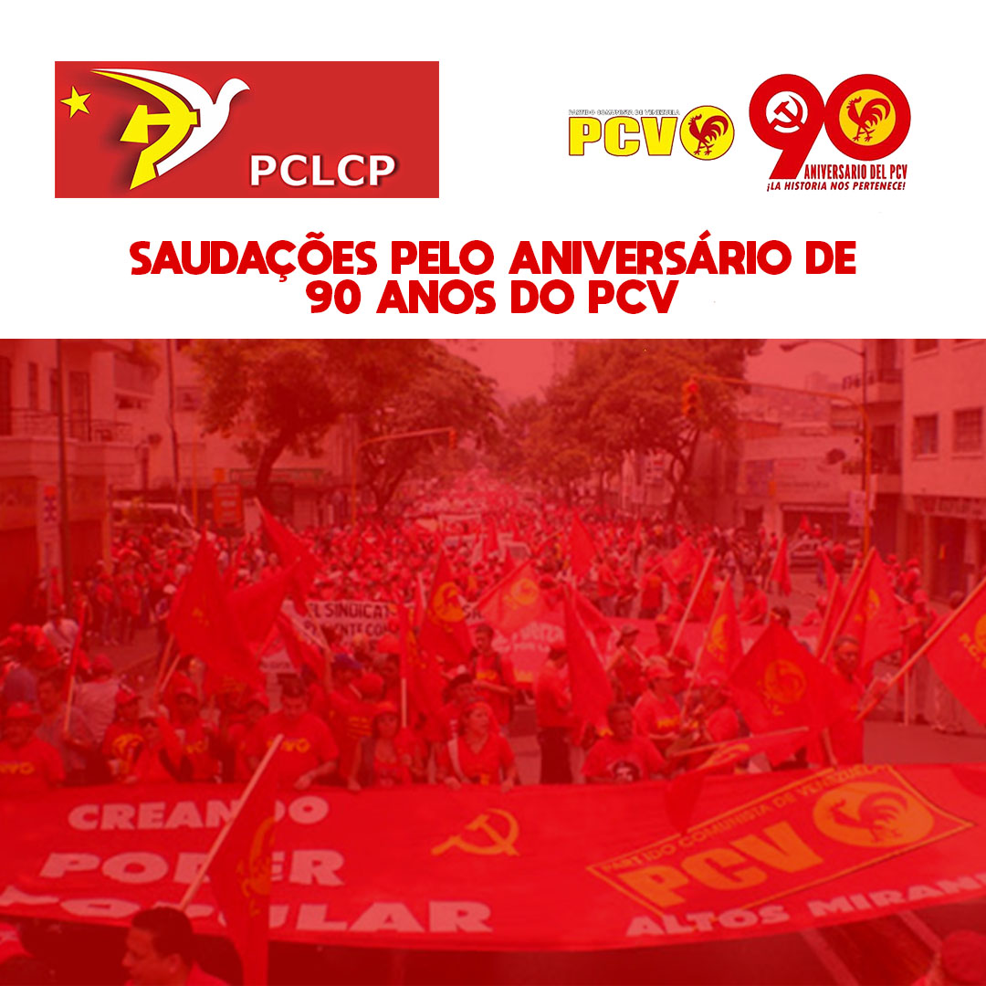 Saludos por los 90 años Partido Comunista de Venezuela